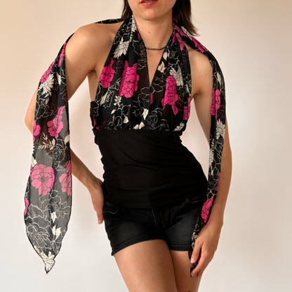 Y2K Convertible Scarf Top (S/M)