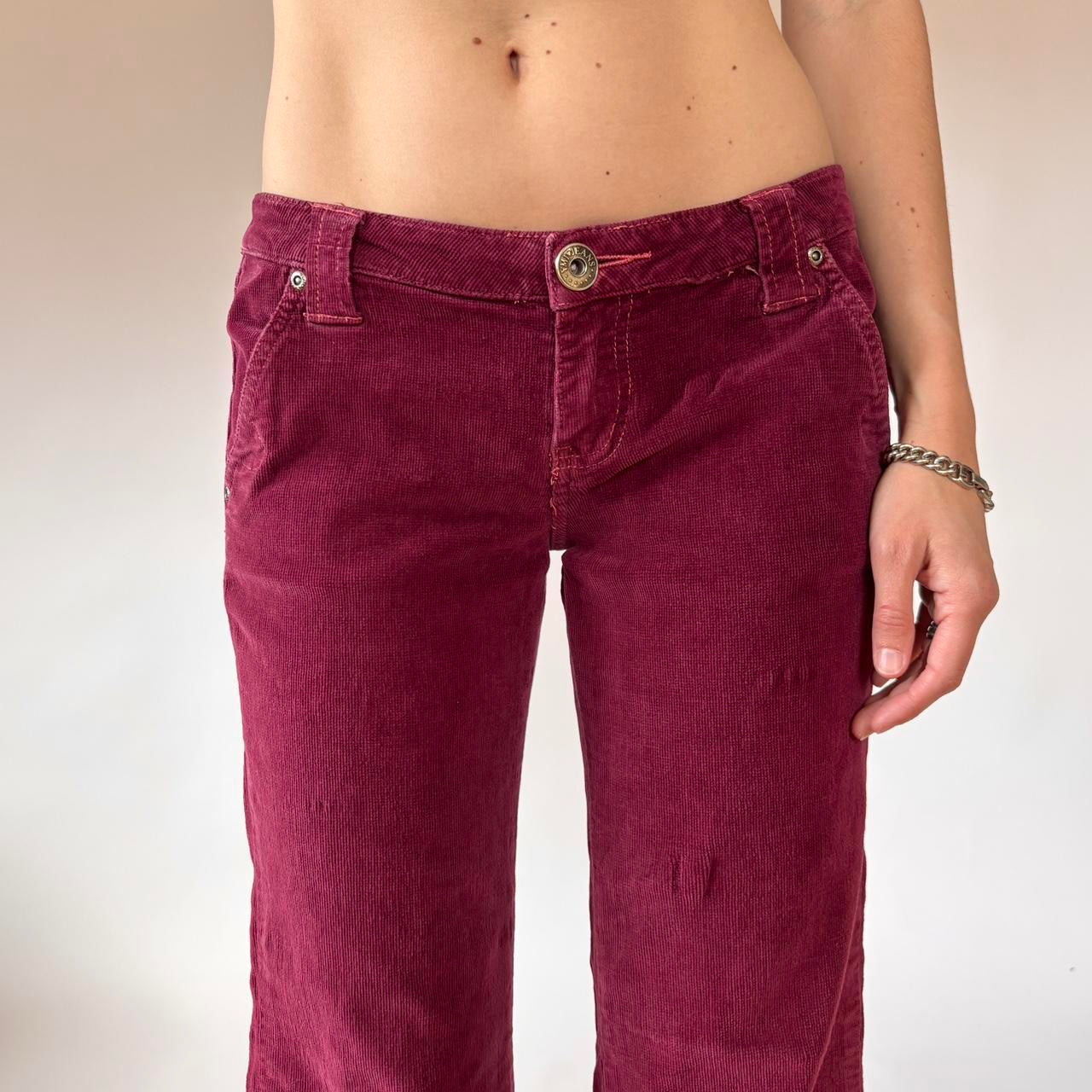 Y2K Low Rise Corduroy Flares (S)