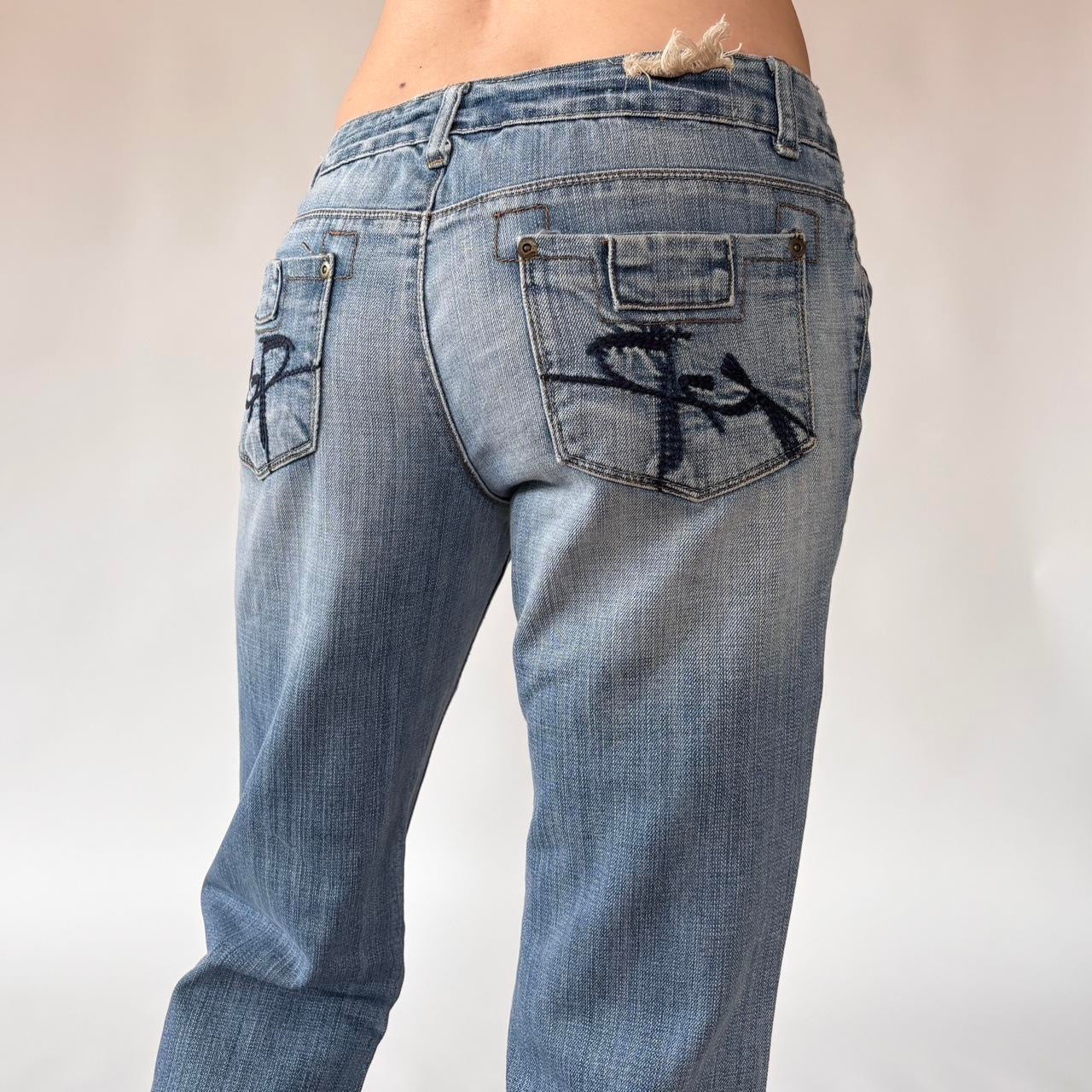 Y2K Low Rise Flare Jeans (S/M)