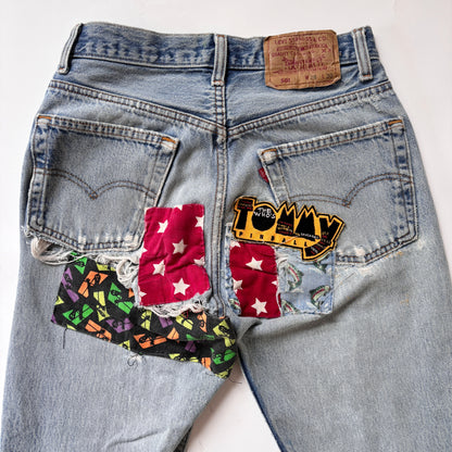 Levi’s 80s Patchwork 501s (XS)