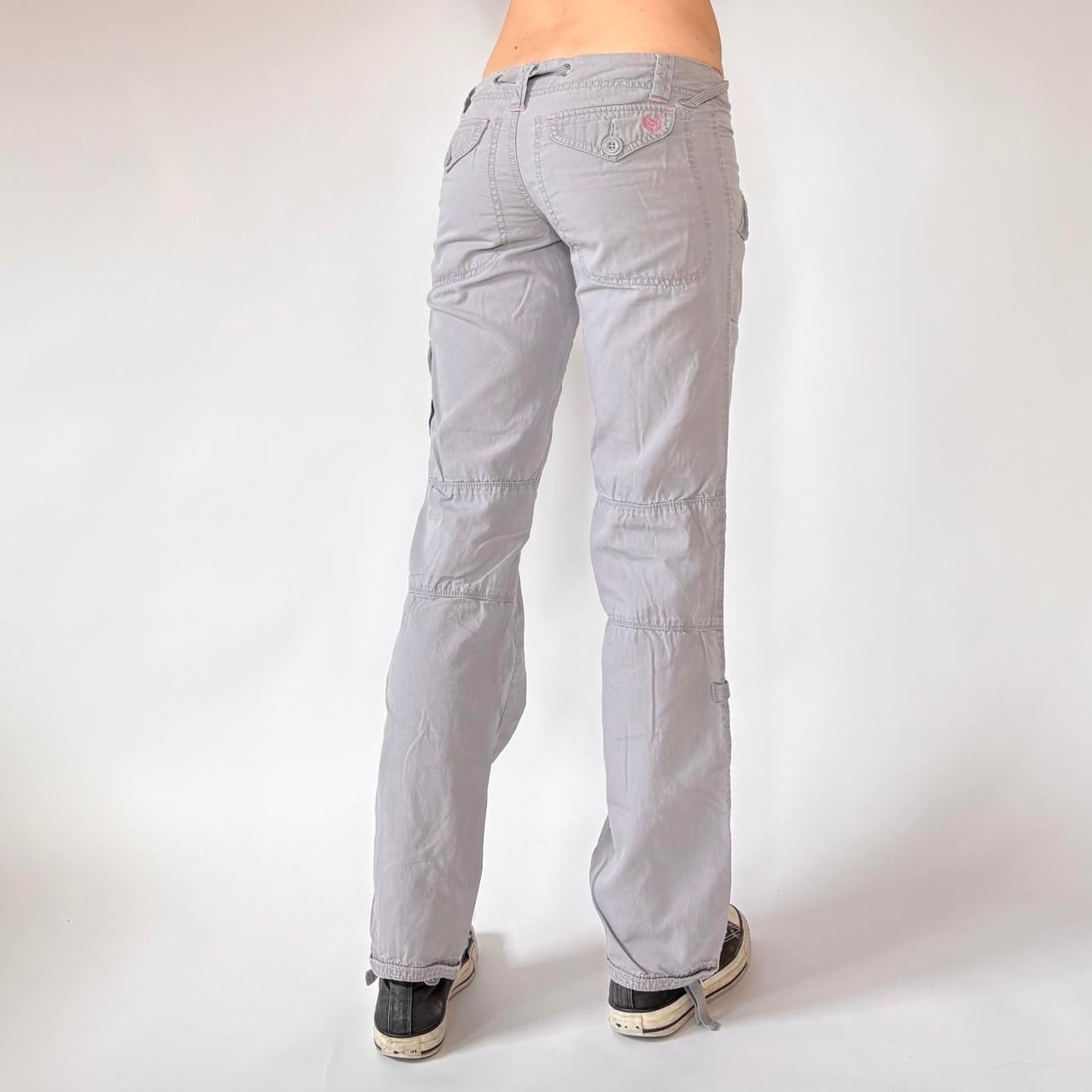 Y2K Low Rise Cargo Pants (XXS/XS)