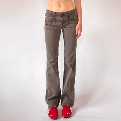 Y2K Low Rise Flares (XS)