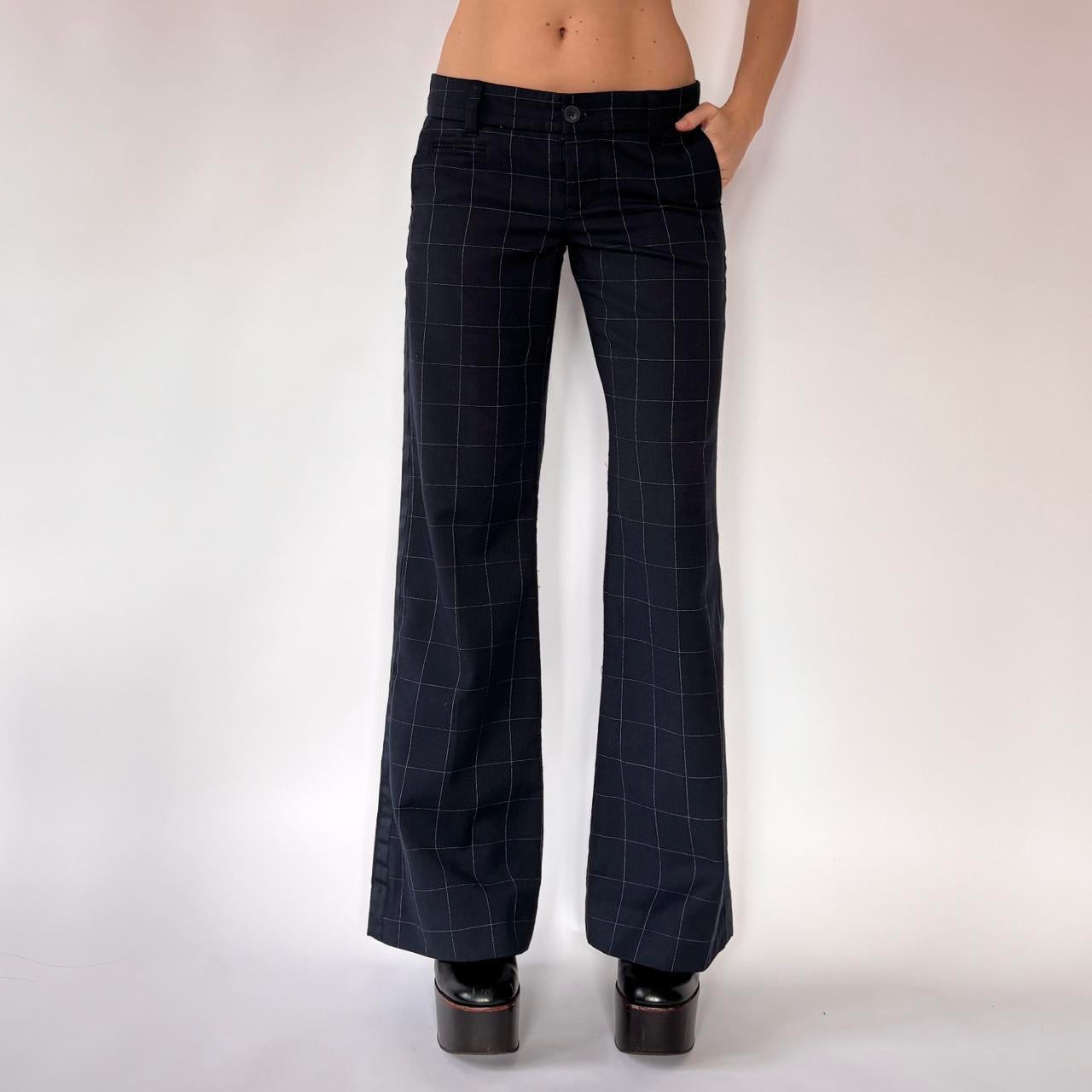 Y2K American Eagle Windowpane Low Rise Trousers (S/M)