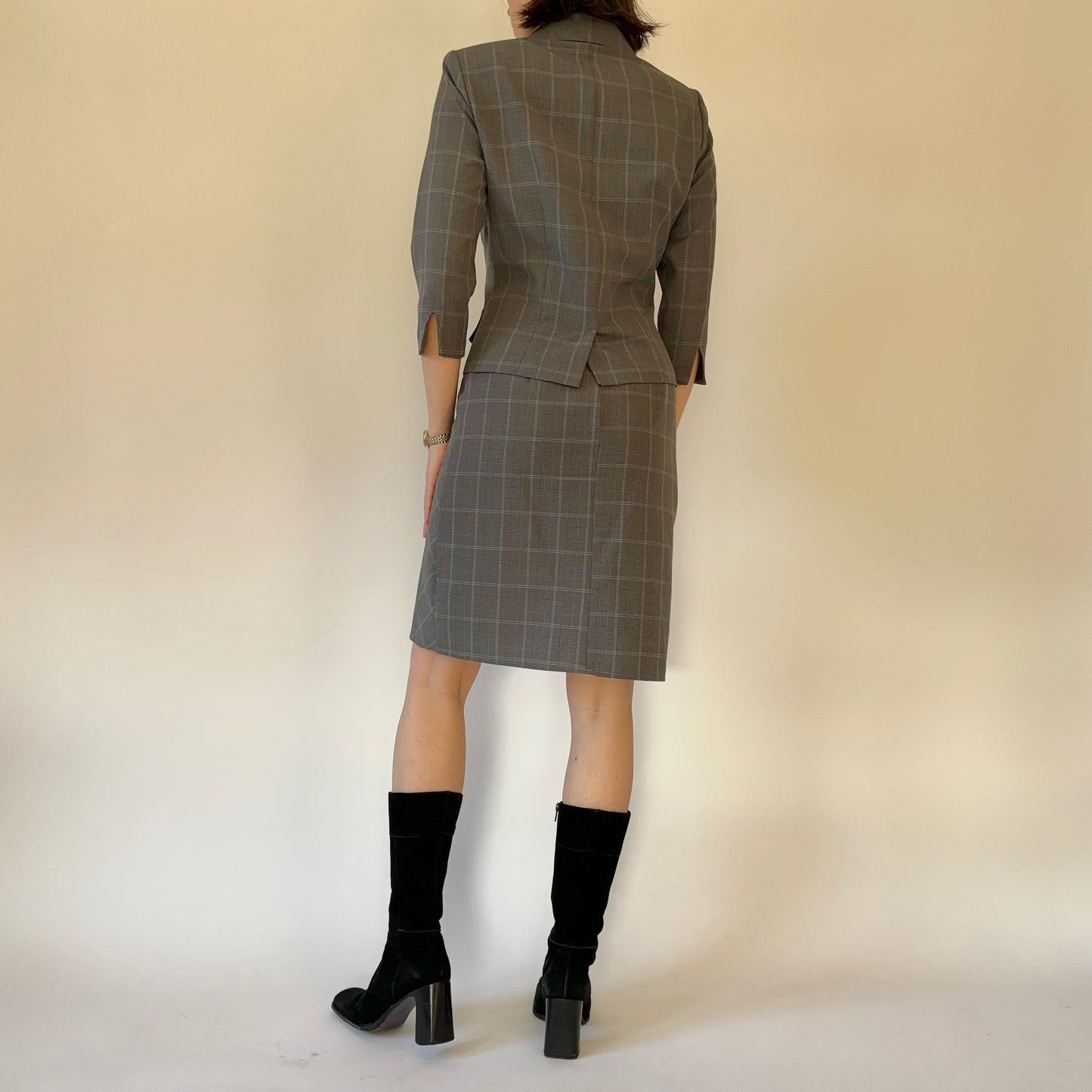 90s Two-Piece Skirt Suit (S)