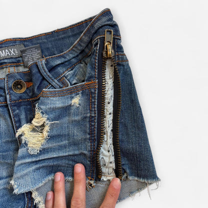 Y2K Low Rise Denim Shorts (S)