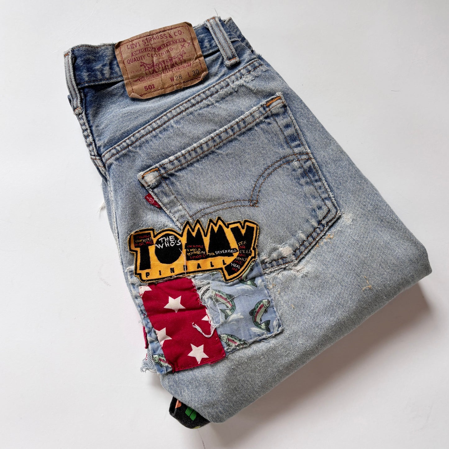 Levi’s 80s Patchwork 501s (XS)