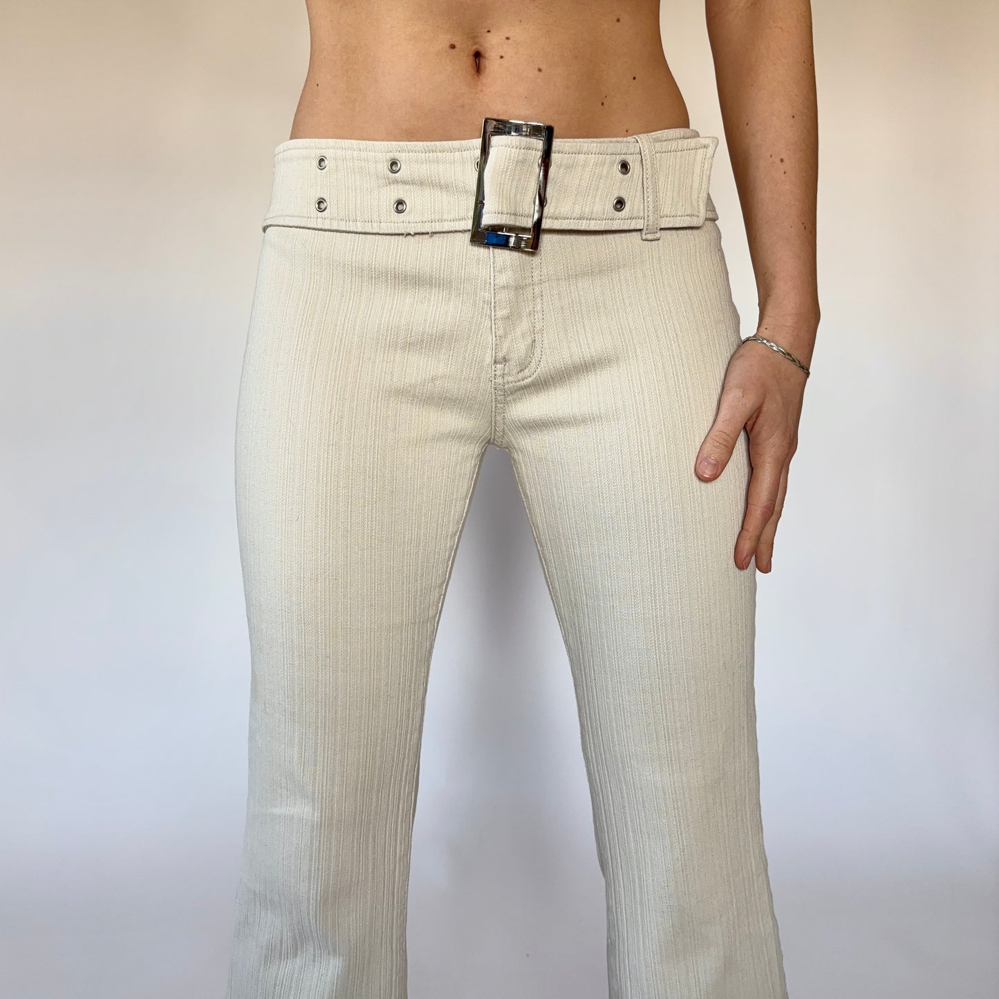 Y2K Belted Flares (S)