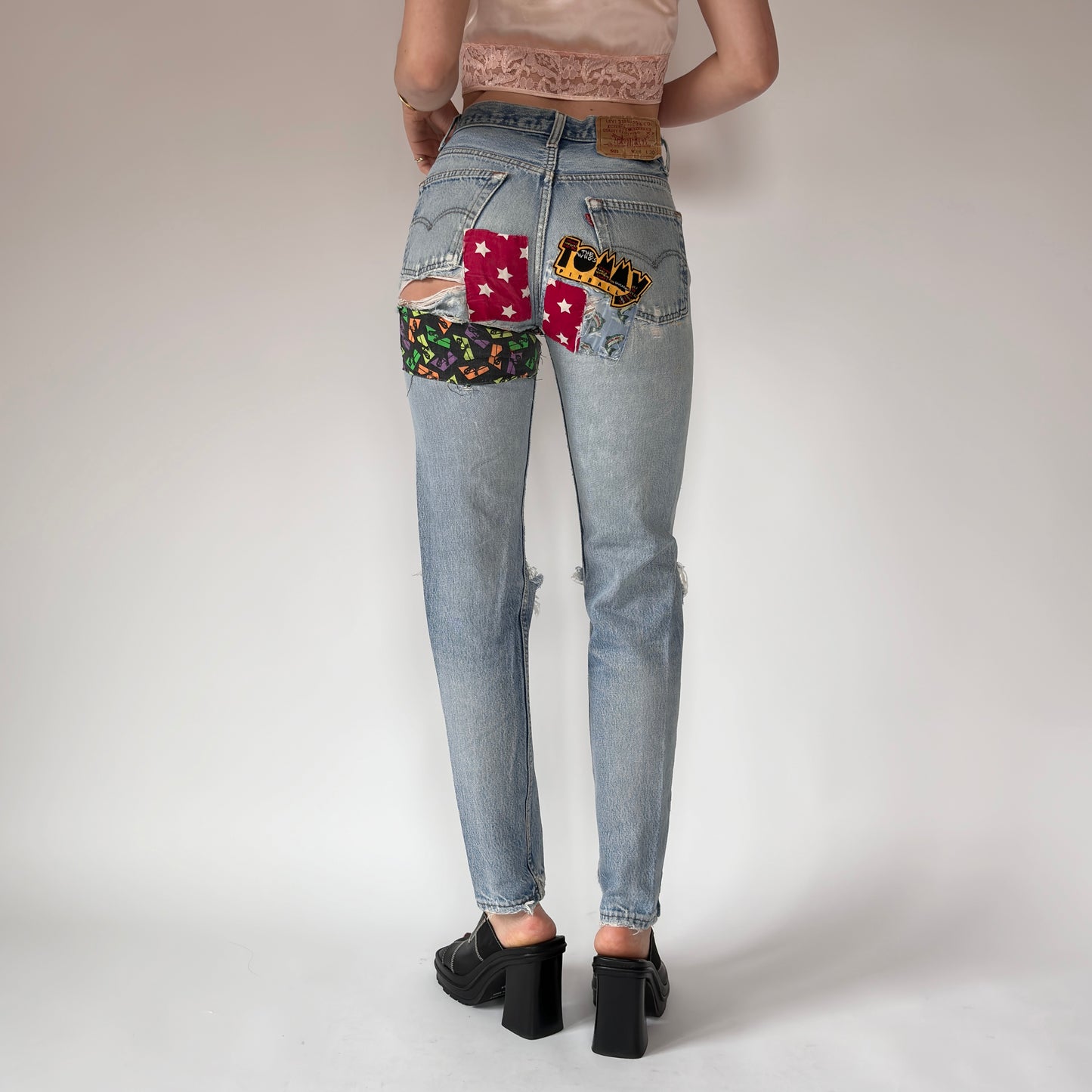 Levi’s 80s Patchwork 501s (XS)