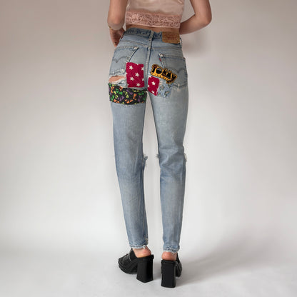 Levi’s 80s Patchwork 501s (XS)