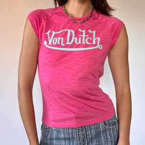 Von Dutch Y2K Baby Tee (S/M)