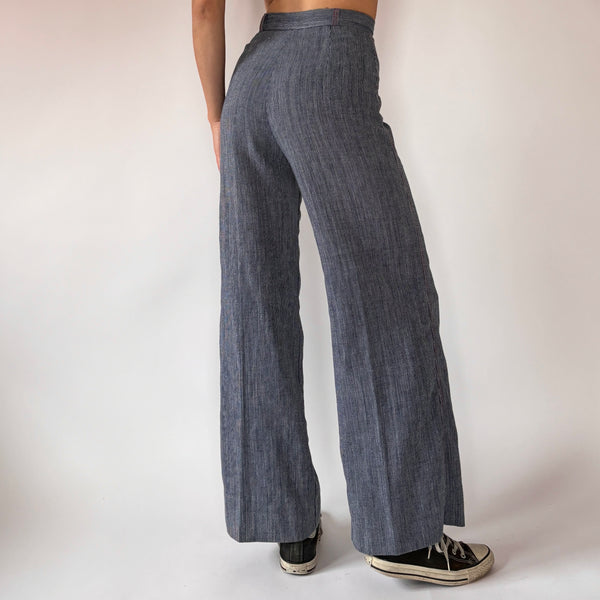 70s Bobbie Brooks Pinstripe Bellbottoms (XS)