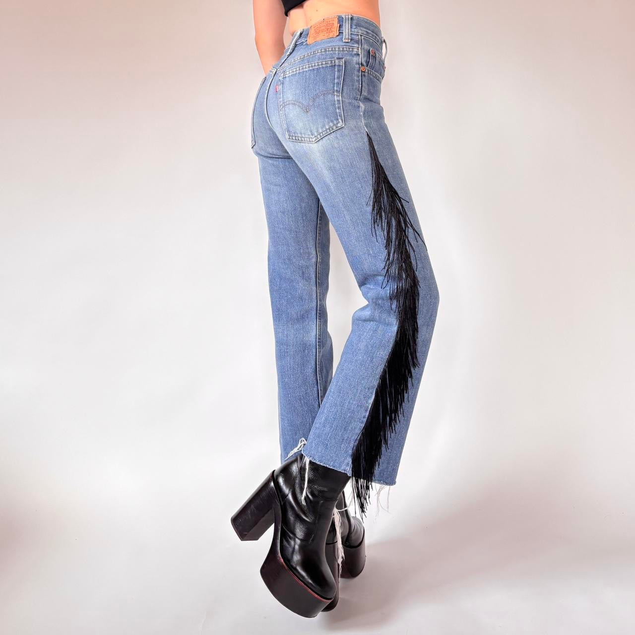 Levi’s 80s Custom Fringe Jeans (XS)