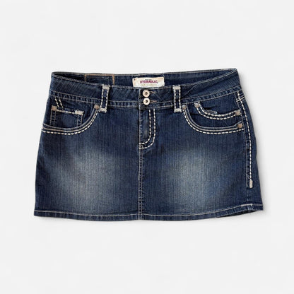 Y2K Denim Mini Skirt (L/XL)