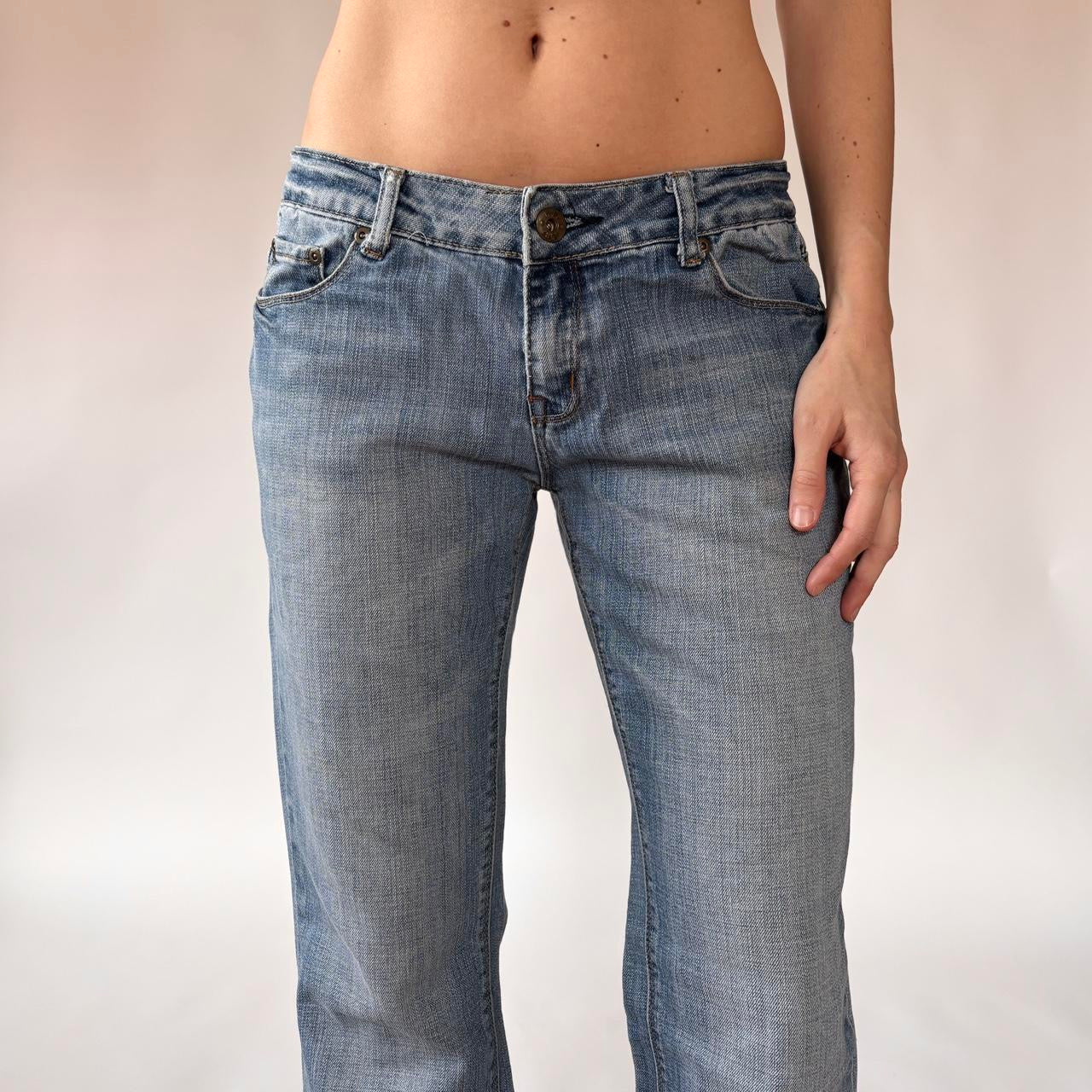 Y2K Low Rise Flare Jeans (S/M)