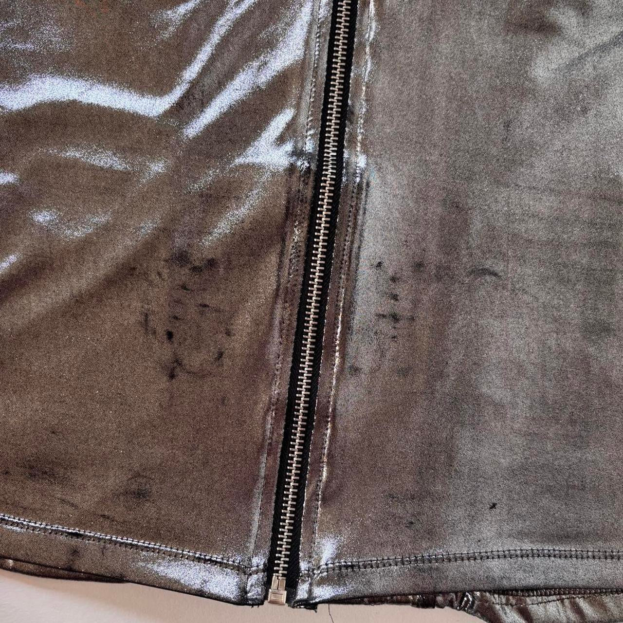 Y2K Chrome Bustier Top (M)