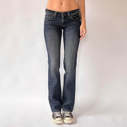 Y2K Low Rise Studded Bootcut Jeans (XXS)