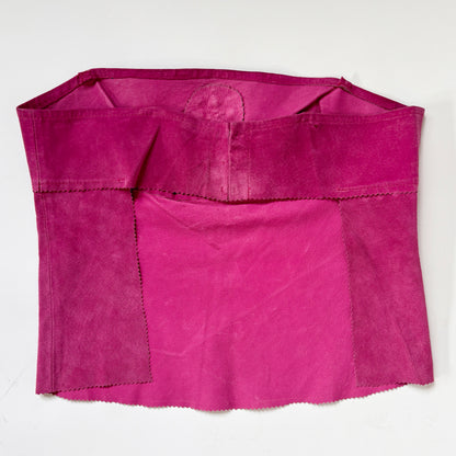 Y2K Pink Leather Top (M)