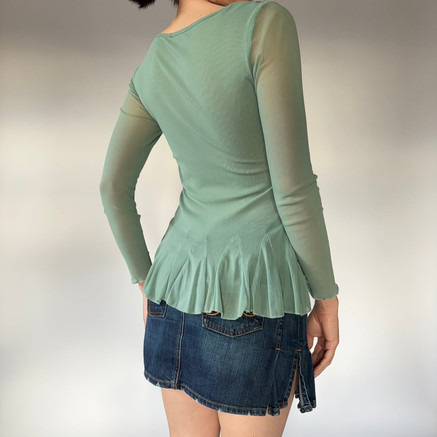 Y2K Fairy Mesh Blouse (S)