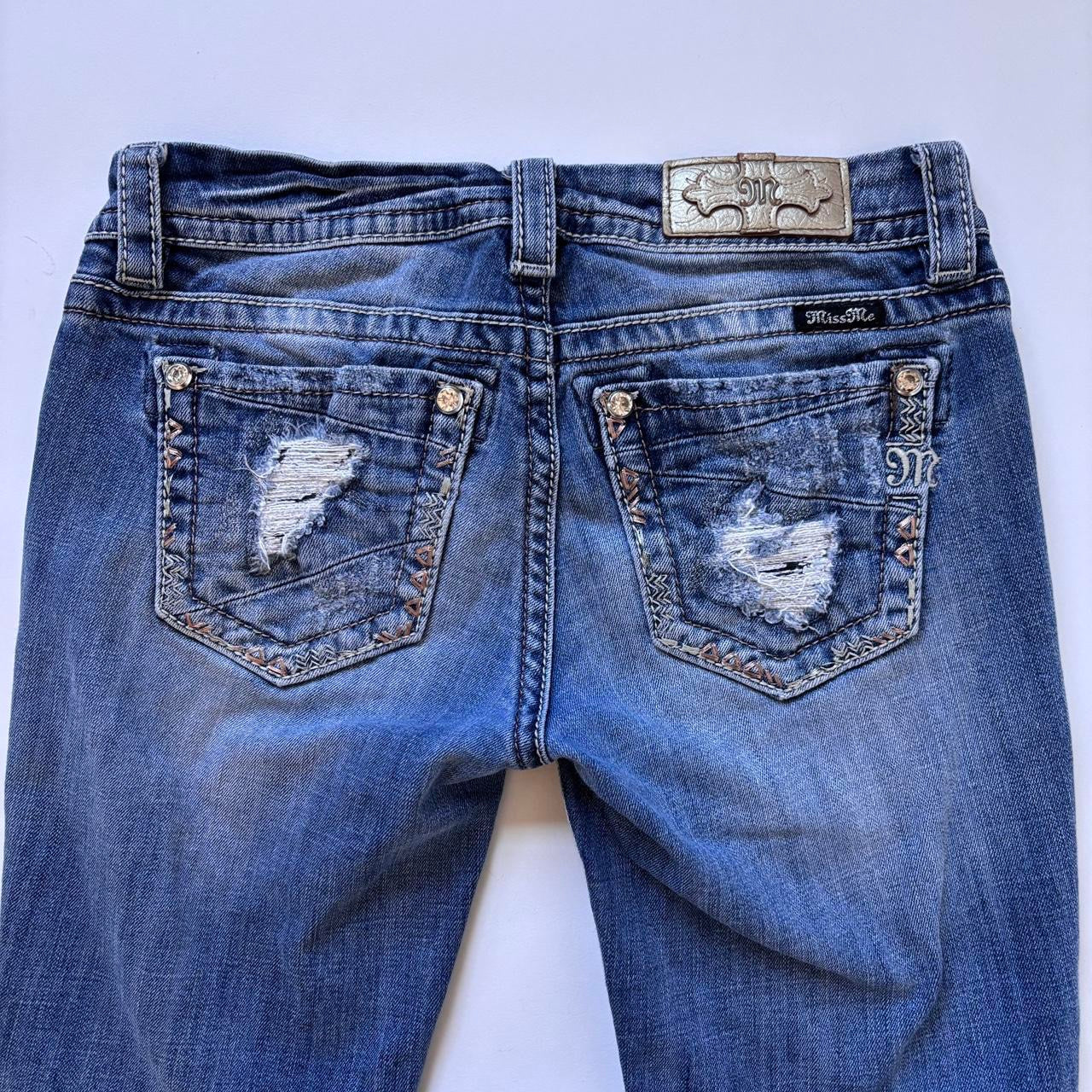 Y2K Miss Me Low Rise Skinny Jeans (XS)