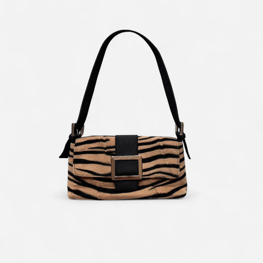 Y2K Fuzzy Tiger Shoulder Bag