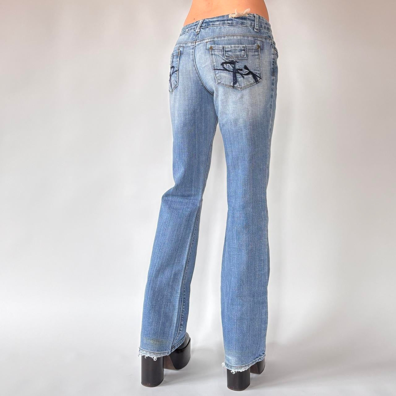 Y2K Low Rise Flare Jeans (S/M)