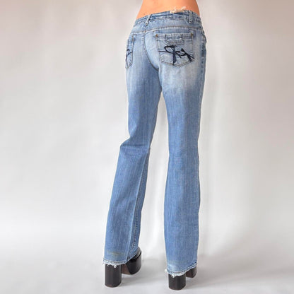 Y2K Low Rise Flare Jeans (S/M)