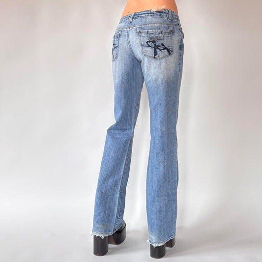 Y2K Low Rise Flare Jeans (S/M)