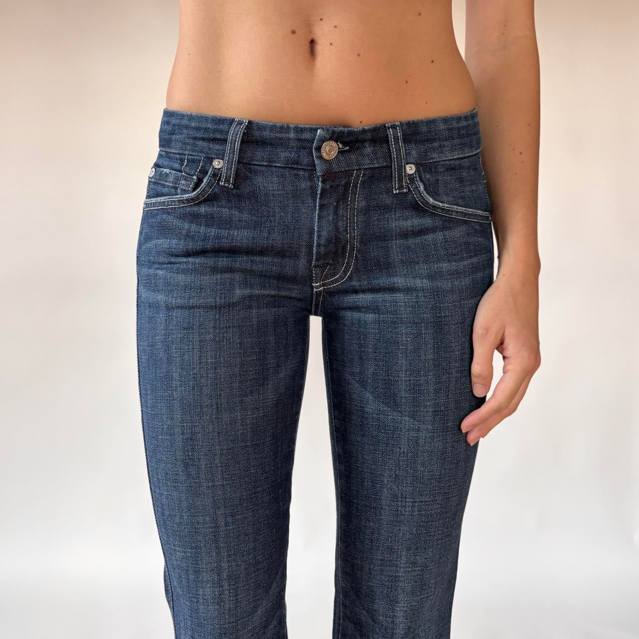 Low Rise Dark Wash Seven Jeans (XXS)