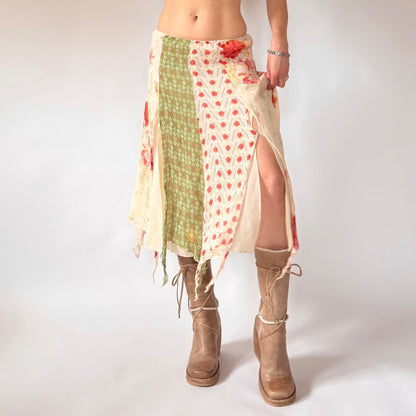 Y2K Silk Fairy Skirt (S)