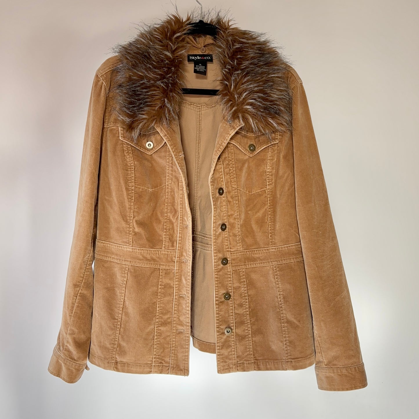 Y2K Corduroy Penny Lane Jacket (XL)