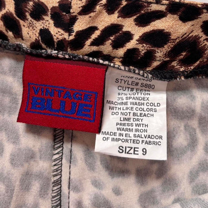 90s Leopard Print Pants (M)