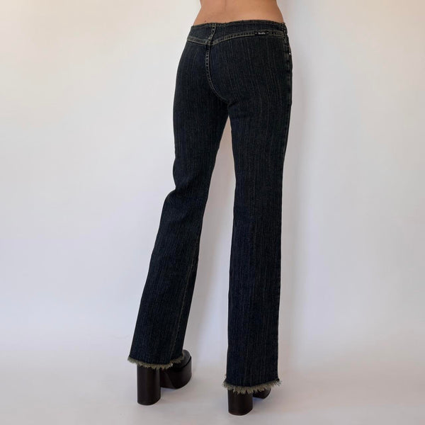 Y2K Low Rise Embellished Jeans (XS)