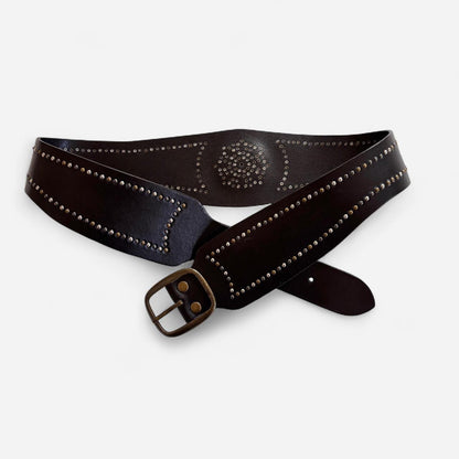 Studded Leather Belt