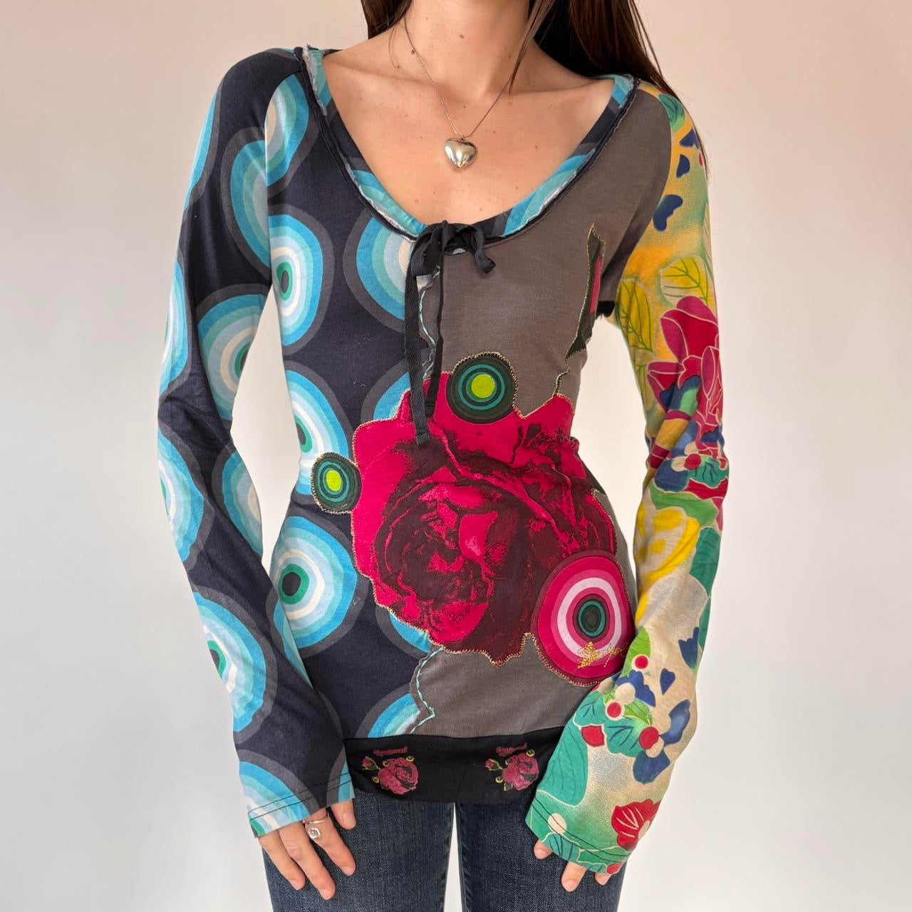 Desigual Graphic Longsleeve Top (L)