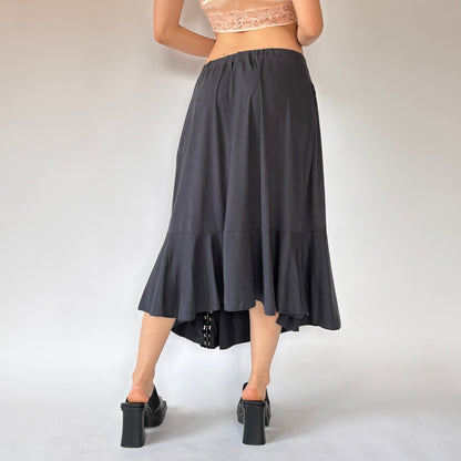 90s Hook & Eye Midi Skirt (M/L)