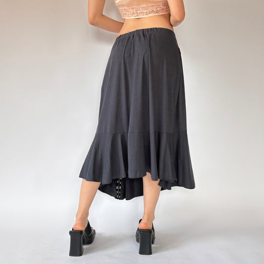 90s Hook & Eye Midi Skirt (M/L)