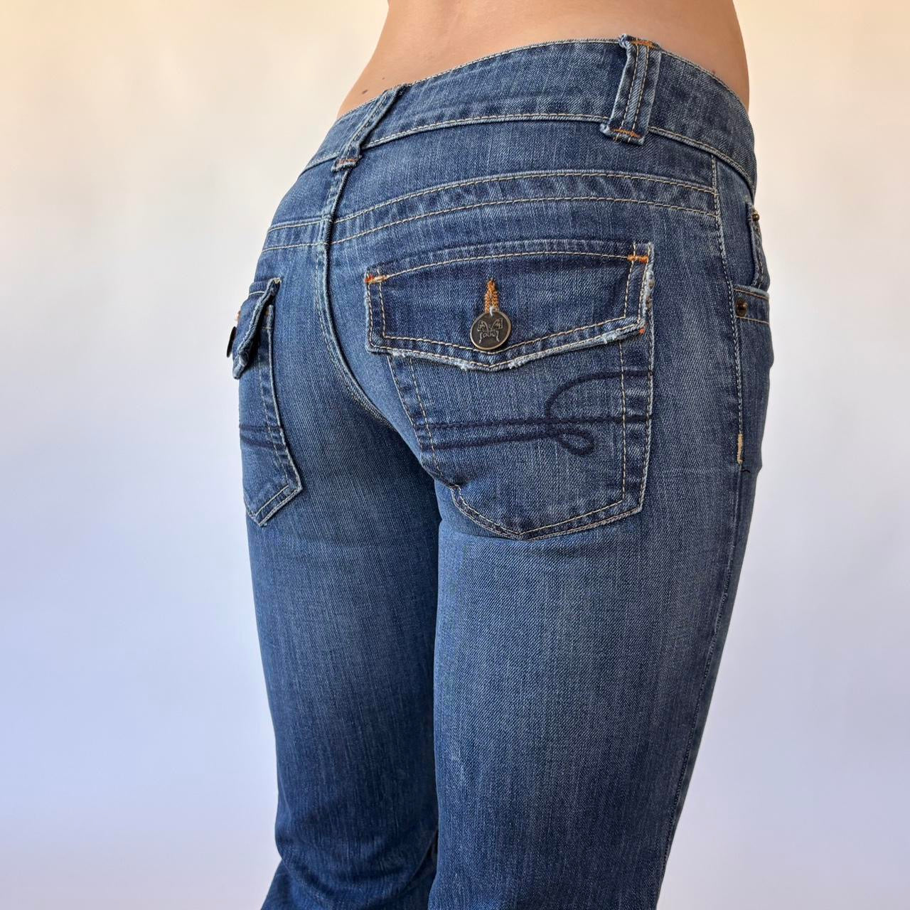 00s Deadstock Low Rise Flare Jeans (XXS)