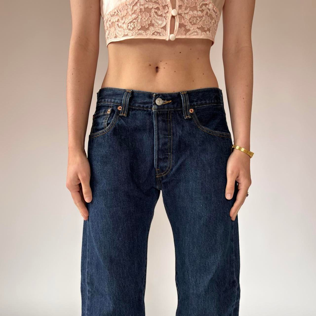 Levi’s Dark Wash 501s (S)