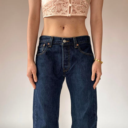 Levi’s Dark Wash 501s (S)