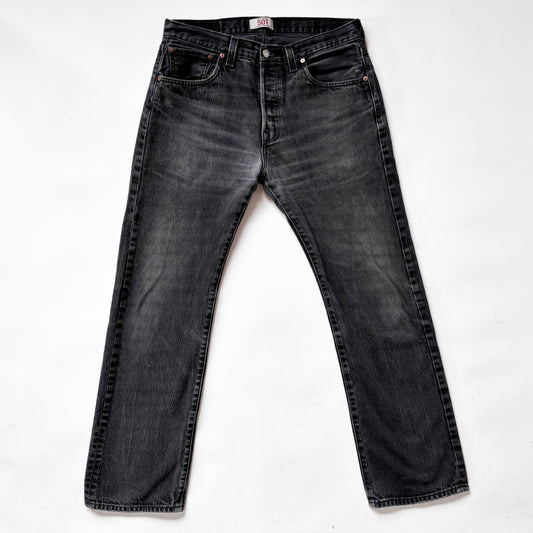 Levi’s Black Wash 501s (L)