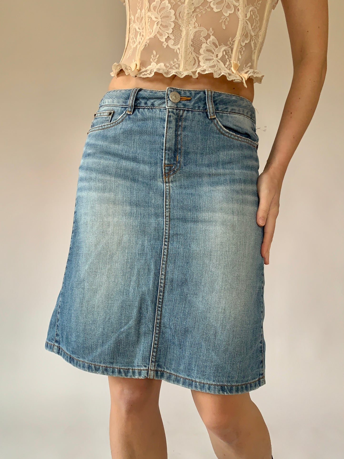 Y2K Denim Midi - Small