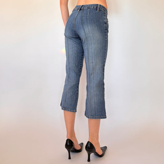 Y2K Denim Capris (XS)