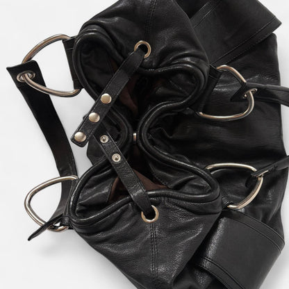 00s Black Leather Kooba Bag