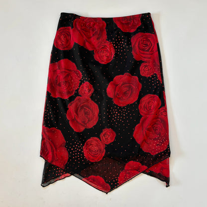 90s Mesh Rose Midi (XS)