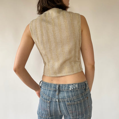 70s Glitter Vest (S)