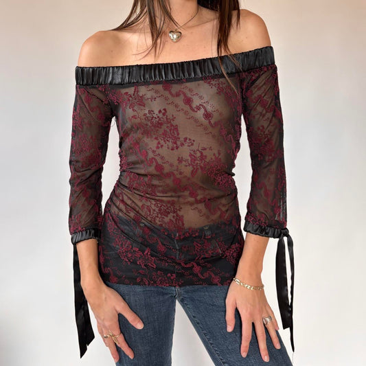 Charlotte Russe Off Shoulder Top (S)