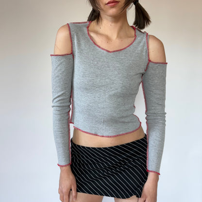 90s Shoulder Cut-Out Tee (XS/S)