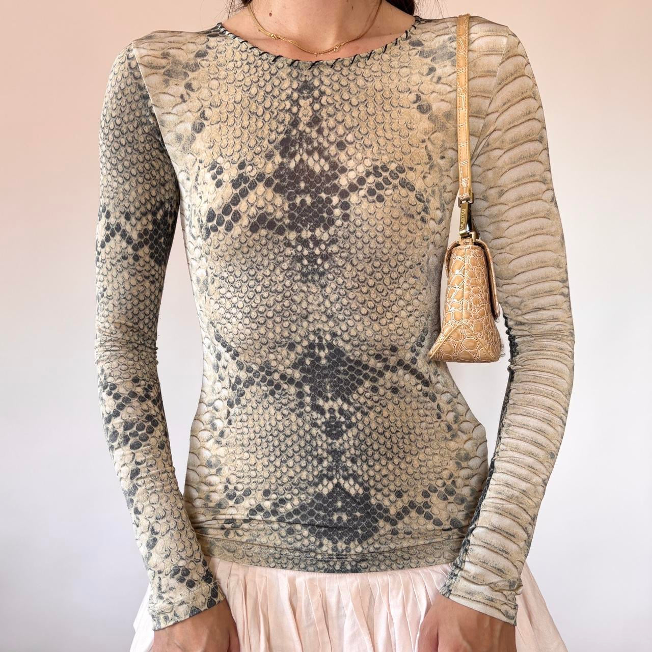 Y2K Reptile Shoulder Bag