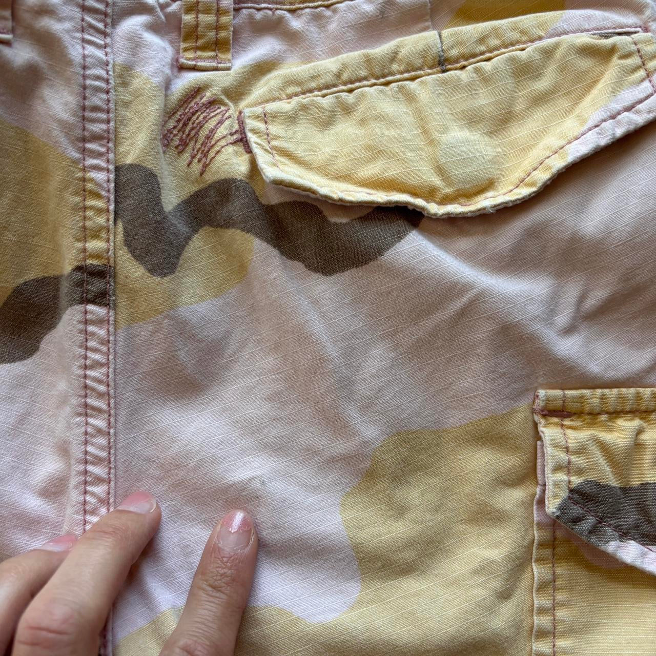 Y2K Pink Camo Low Rise Cargos (S)