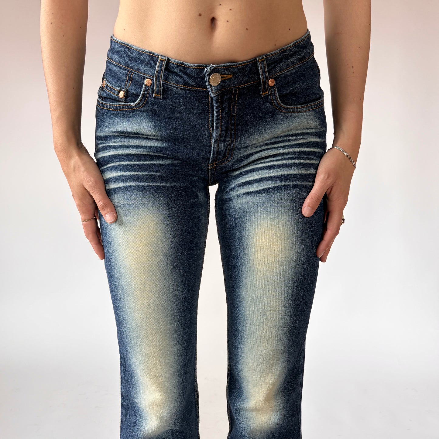 Y2K Airbrush Jeans (XS)